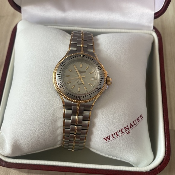 ❤️ Wittnaur Two Tone Watch NWT and in box - Picture 3 of 6